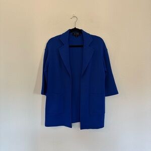 ST. JOHN Knit Open Jacket Wool Blend Sweater Blazer Cardigan Size 4 EUC